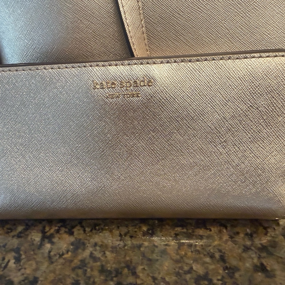 Kate Spade Metallic Gold Clutch